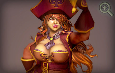 conception, modeling, texturing, rigging and posing